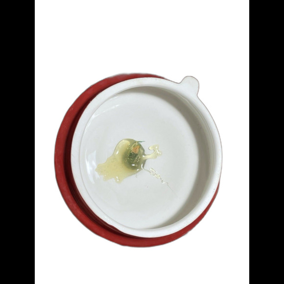 Dark garnet red and gold oriental tea pot glass or ceramic teapot for tea time - Picture 4 of 6